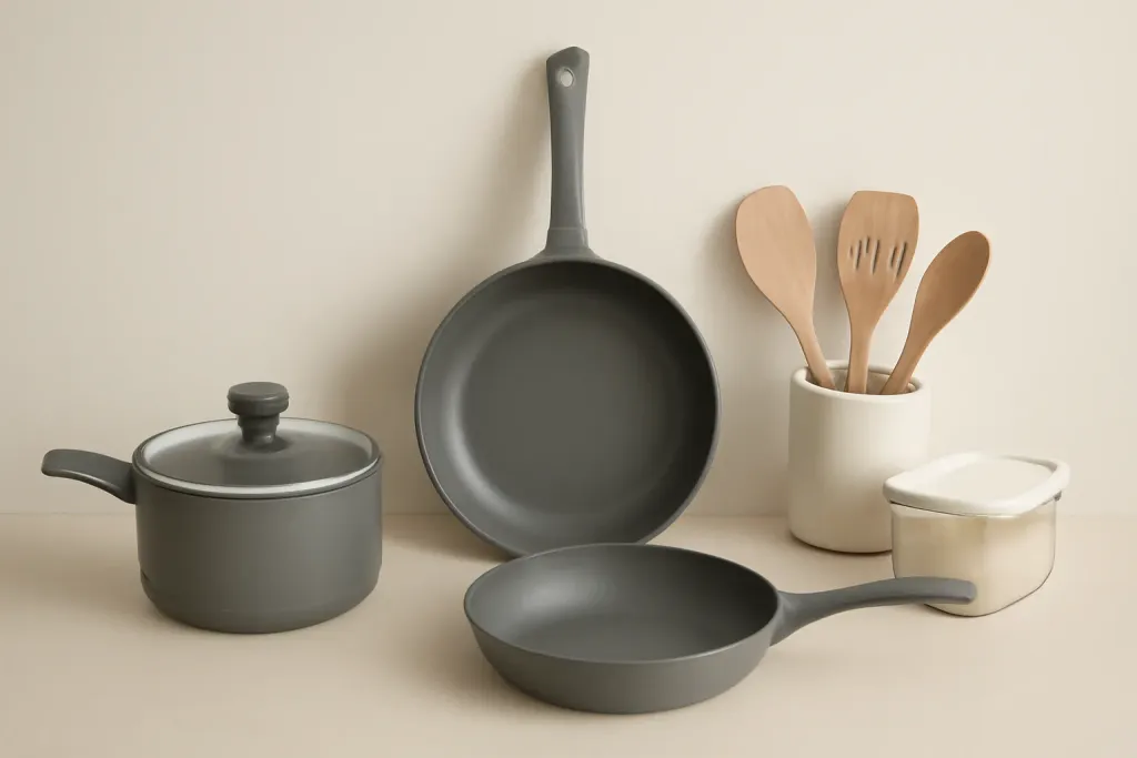 A second photo showing a related step or detail for essential pans for a small kitchen