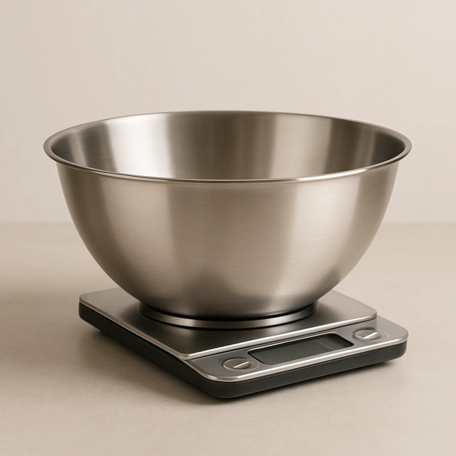 Realistic editorial product photograph (not the exact linked listing) of digital kitchen scale (sample listing)